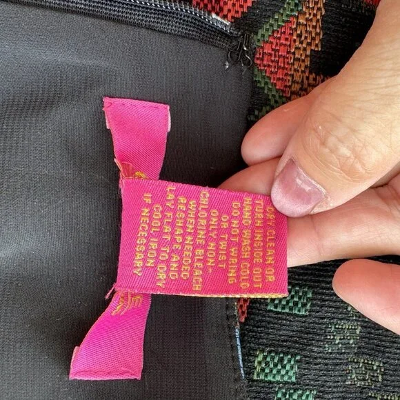 Catherine Malandrino Skirt Emmett Woven Aztec Southwest Sz 14 - Picture 9 of 12